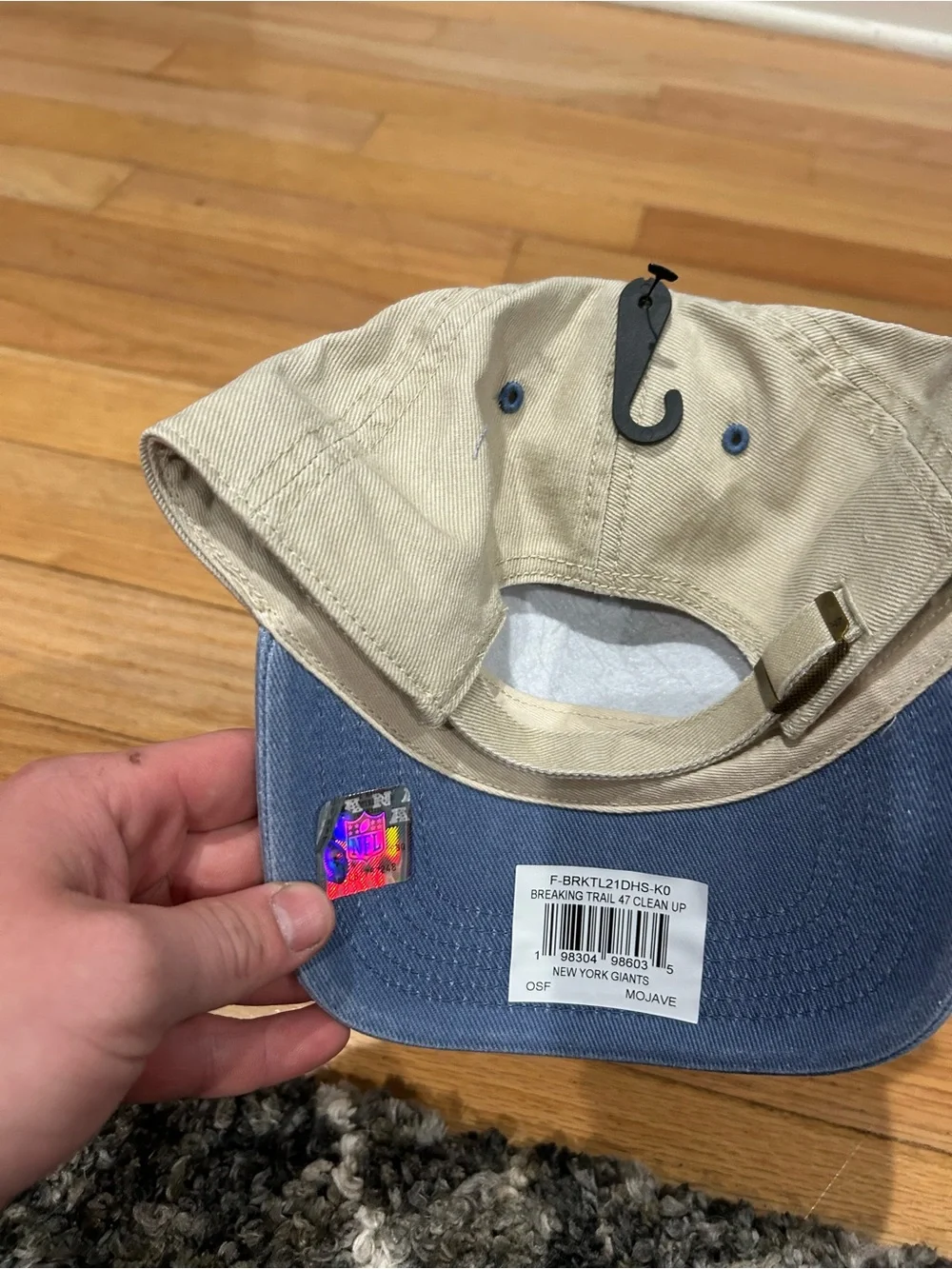 47 Clean Up New York Giants Two-Tone Baseball Cap - Blue & Cream